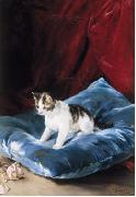 Francisco Domingo Marques Cat Spain oil painting artist